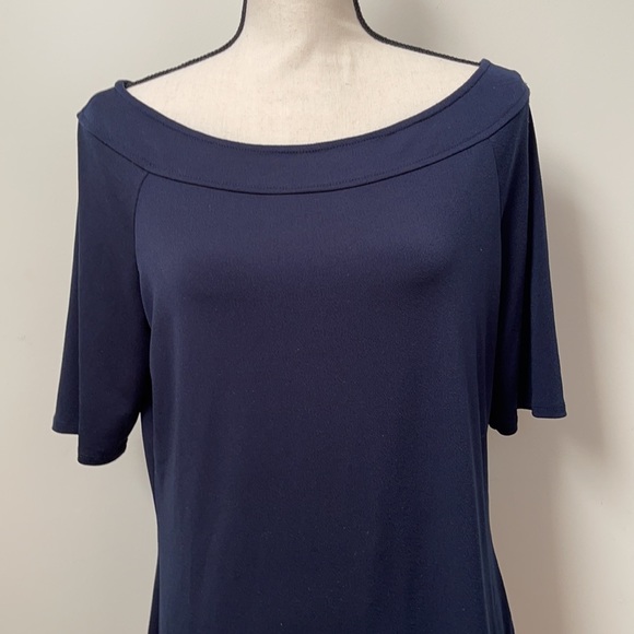 The Limited Navy Short Sleeve Blouse - Picture 3 of 15